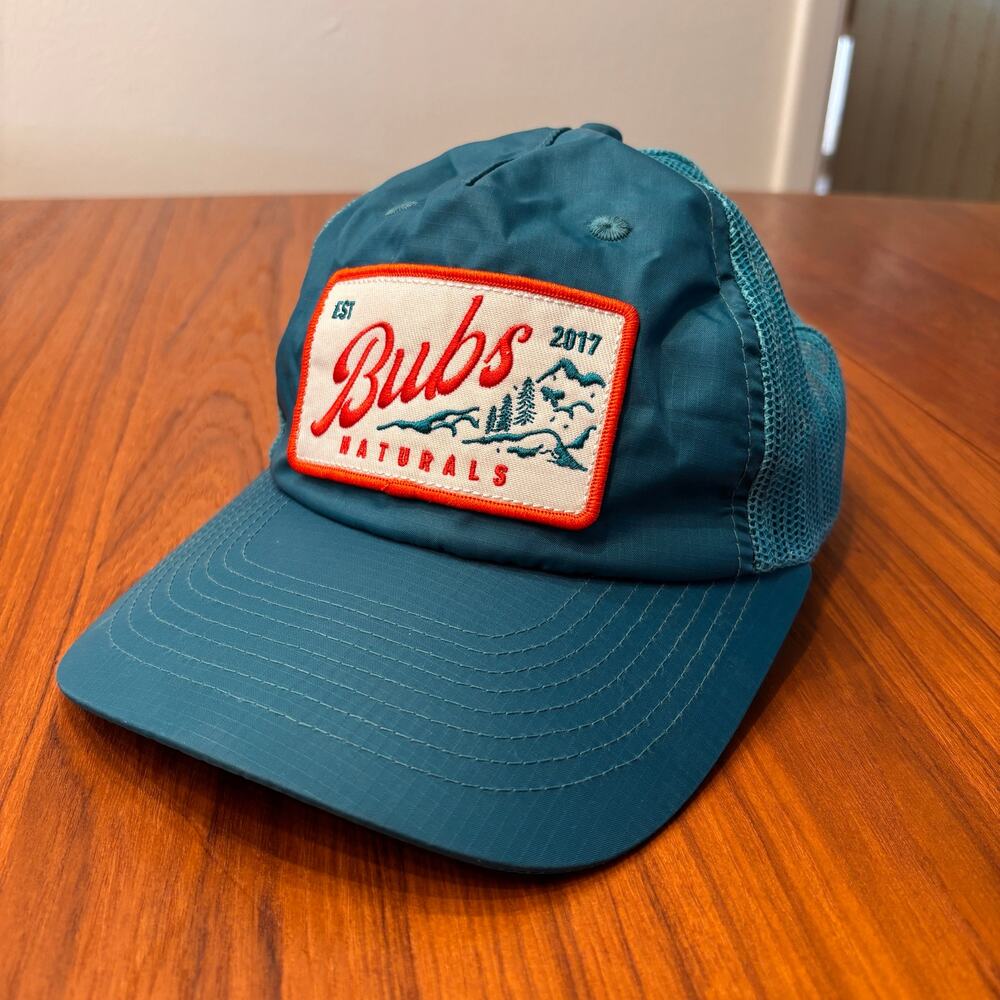 Bubs Naturals Teal & Red Trucker Hat